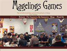Tablet Screenshot of magelingsgames.com